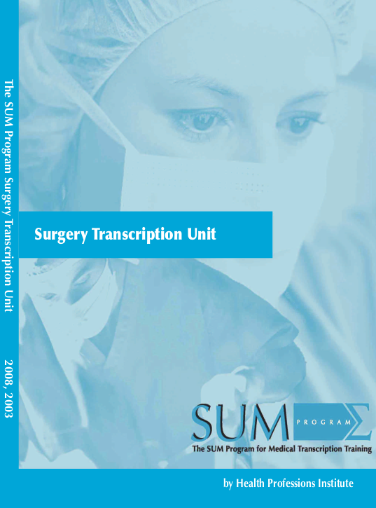 Surgery Transcription Training